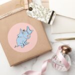 Dr. Seuss Horton Side Look Classic Round Sticker
