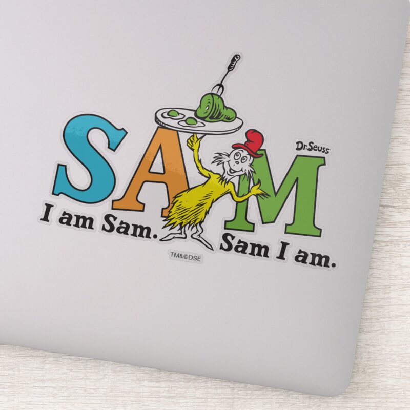 Dr. Seuss I Am Sam. Sam I Am. Sticker Dr. Seuss I Am Sam. Sam I Am. Sticker