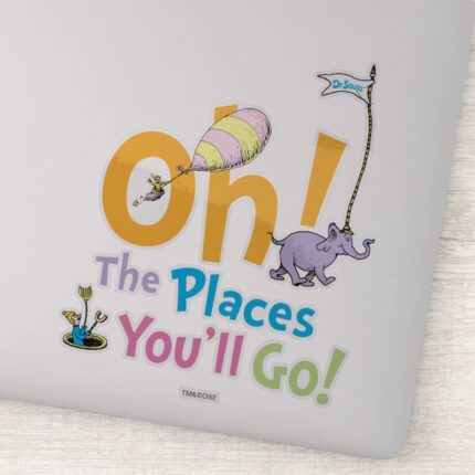 Dr. Seuss Oh The Places Youll Go Sticker