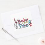 Dr. Seuss Teacher Of Little Things Square Sticker