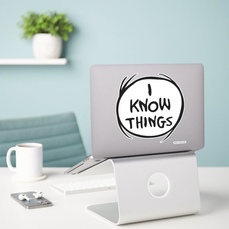 Dr. Seuss Thing One Thing Two I Know Things Sticker