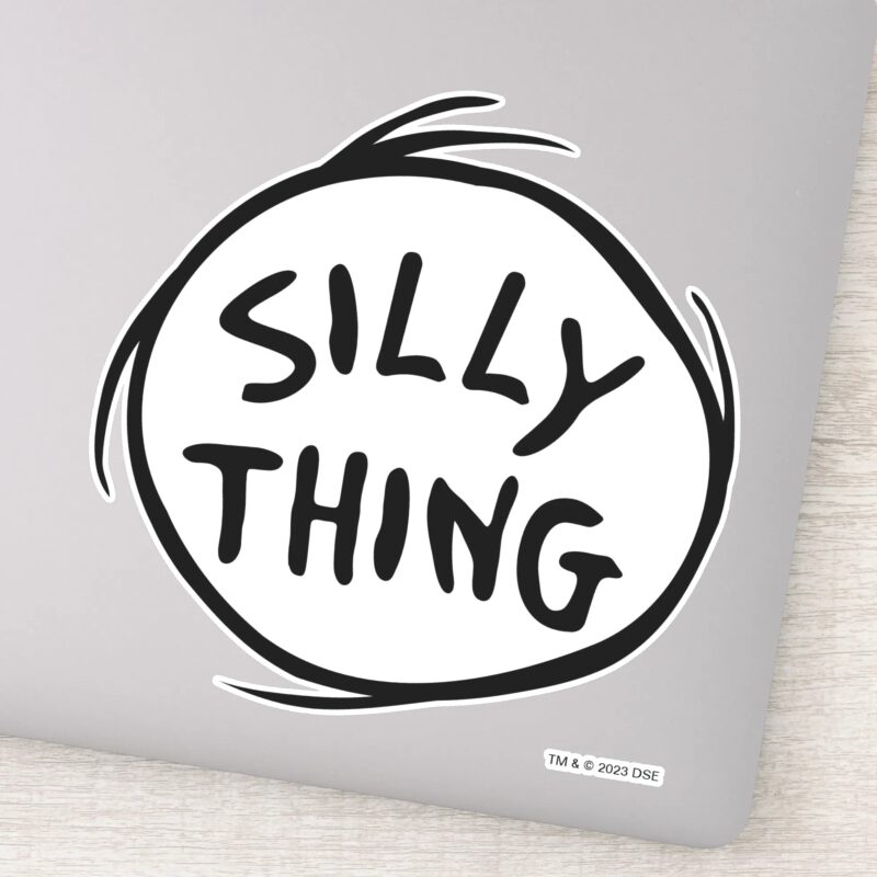 Dr. Seuss Thing One Thing Two Silly Thing Sticker