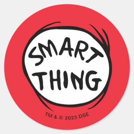 Dr. Seuss Thing One Thing Two Smart Thing Classic Round Sticker