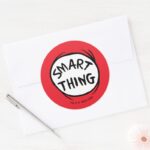 Dr. Seuss Thing One Thing Two Smart Thing Classic Round Sticker