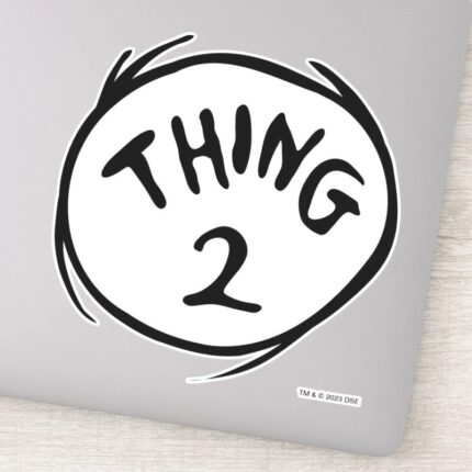 Dr. Seuss Thing One Thing Two Thing Two Sticker