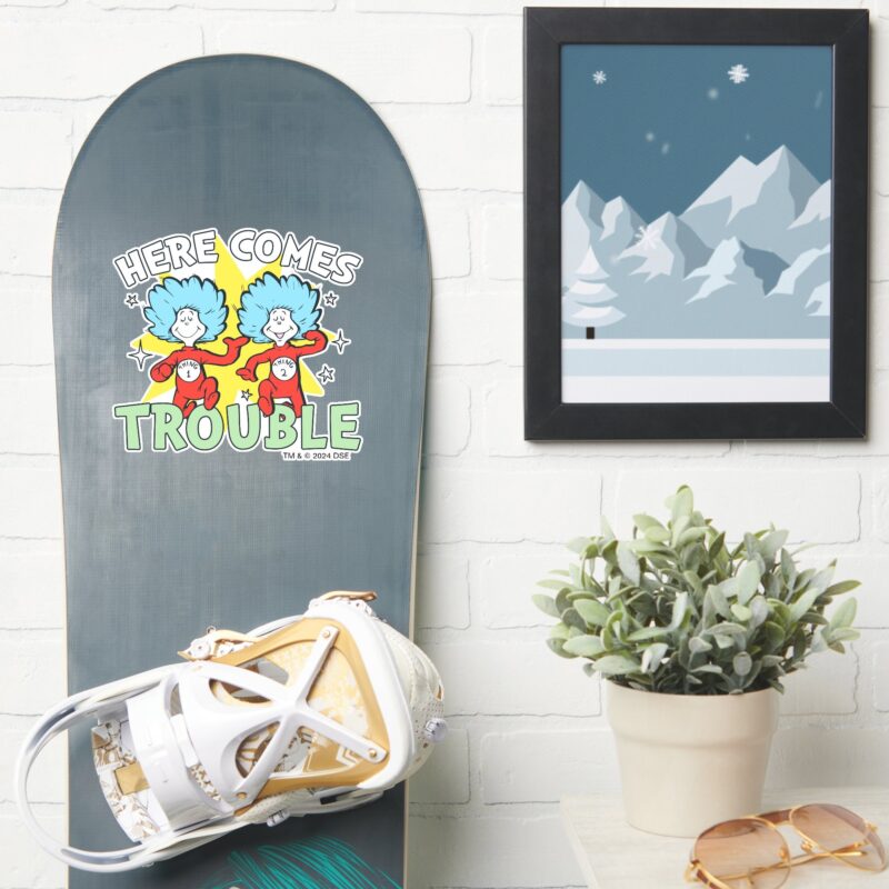 Dr. Seuss Thing One Thing Two Here Comes Trouble Sticker