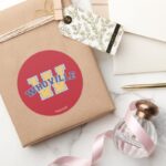 Dr. Seuss Who Ville Athletic Logo Classic Round Sticker