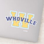 Dr. Seuss Who Ville Athletic Logo Sticker