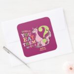 Dr. Seuss Would You Eat Them With A Fox Square Sticker
