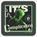Draco Malfoy Its Complicated Square Sticker