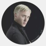 Draco Malfoy Arms Crossed Classic Round Sticker