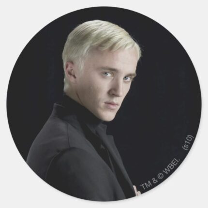 Draco Malfoy Arms Crossed Classic Round Sticker