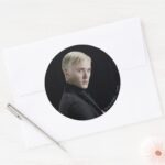 Draco Malfoy Arms Crossed Classic Round Sticker
