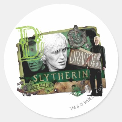 Draco Malfoy Collage 1 Classic Round Sticker