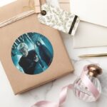 Draco Malfoy And Snape 1 Classic Round Sticker