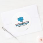Dream On With Mr. Daydream Classic Round Sticker