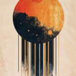 Dripping Sun Poster