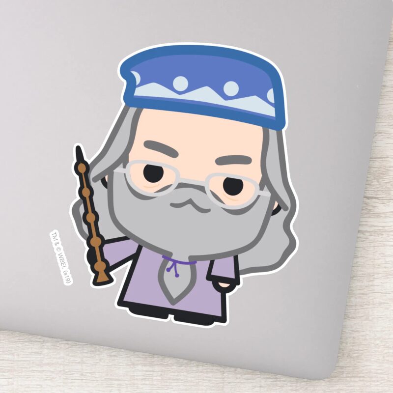 Dumbledore Cartoon Character Art Sticker Dumbledore Cartoon Character Art Sticker