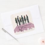 Dumbledores Army Illustration Square Sticker