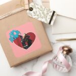 EEE YOW Catwoman Square Sticker