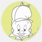 ELMER FUDD™ Head Shot Classic Round Sticker
