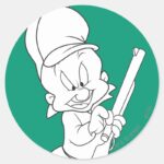 ELMER FUDD™ Hunting Classic Round Sticker