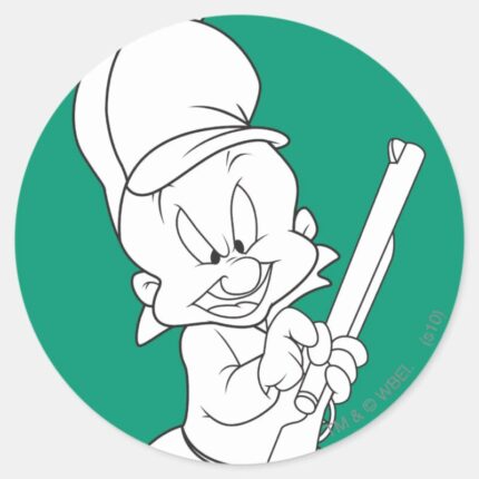 ELMER FUDD™ Hunting Classic Round Sticker