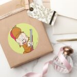 ELMER FUDD™ Ready To Hunt Classic Round Sticker