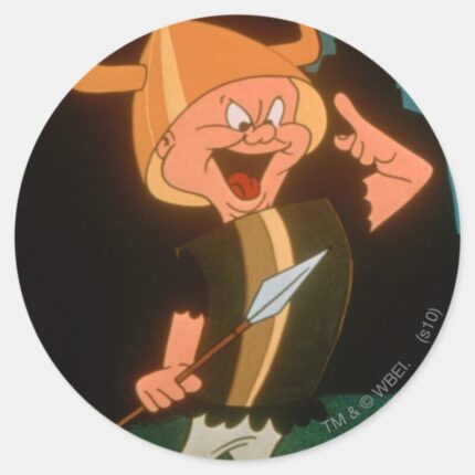 ELMER FUDD™ Viking Classic Round Sticker