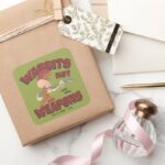 ELMER FUDD™ BUGS BUNNY™ Wabbits Not Weapons Square Sticker