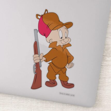 ELMER FUDD™ With Gun Sticker