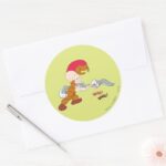 ELMER FUDD™ And BUGS BUNNY™ Classic Round Sticker