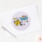 Easter Little Miss Sunshine Classic Round Sticker