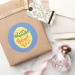 Easter Oscar The Grouch Classic Round Sticker