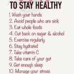 Easy Ways To Stay Healthy Poster