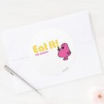 Eat It With Mr. Greedy Classic Round Sticker