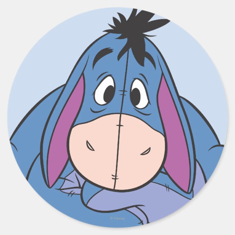 Eeyore 10 Classic Round Sticker