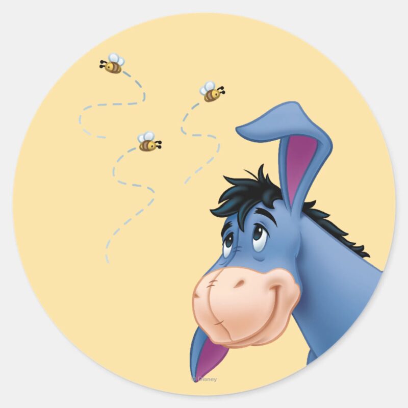 Eeyore 2 Classic Round Sticker