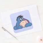 Eeyore 3 Square Sticker