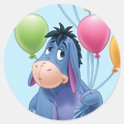 Eeyore 7 Classic Round Sticker