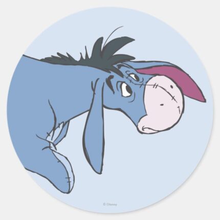 Eeyore 9 Classic Round Sticker