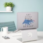 Eeyore Eat Sleep Work Repeat Sticker