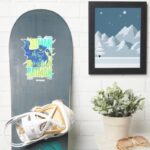 Electric Up Batman Running Through Typography Sticker