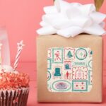 Elf Holiday Icon Pattern Square Sticker