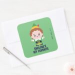 Elf The Movie Cute Buddy Square Sticker