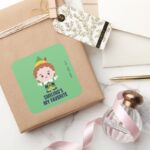 Elf The Movie Cute Buddy Square Sticker