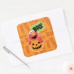 Elmo Boo Square Sticker