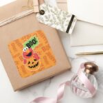 Elmo Boo Square Sticker