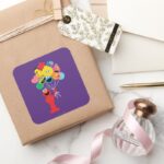 Elmo Balloons Square Sticker