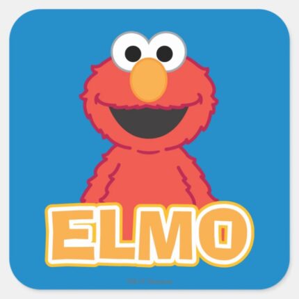 Elmo Classic Style Square Sticker